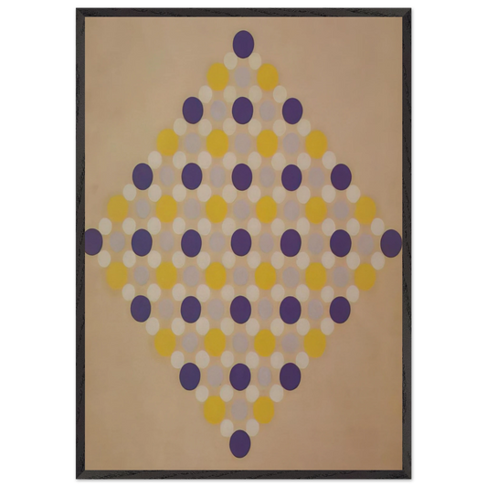 Untitled - 1963 N8 - Thomas Downing 70x100 cm / 28x40 inches Framed Art Print – Black Wooden Frame