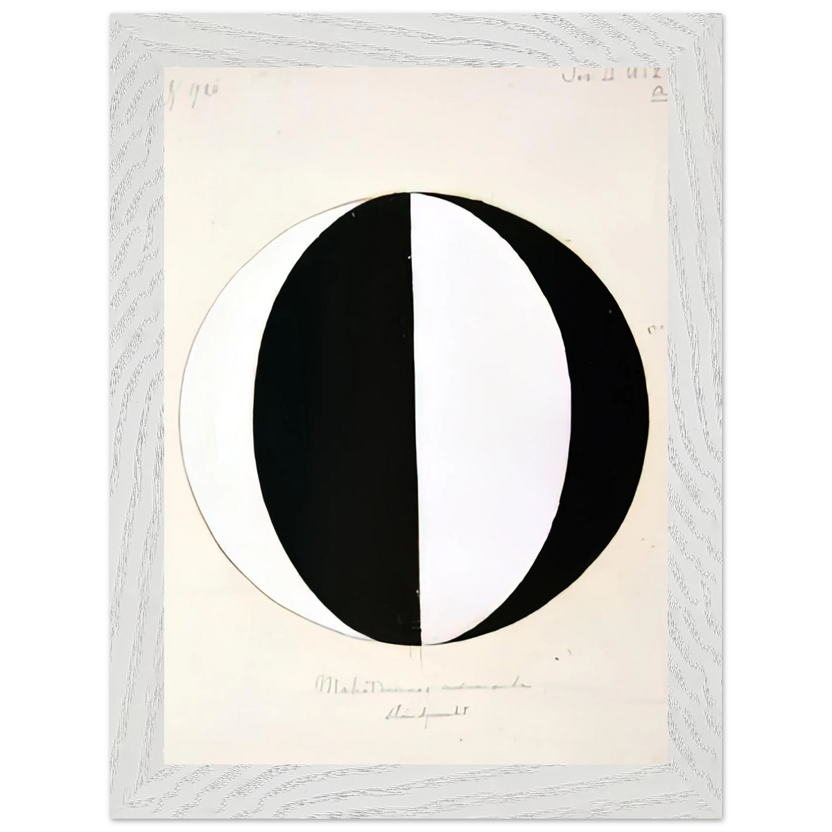 Hilma af Klint - THE MAHATMAS PRESENT STANDING POINT SERIES II NO 2A 1920 Wall art - 50x70 cm / 20x28 inches - Fine Art Poster-canvas - -