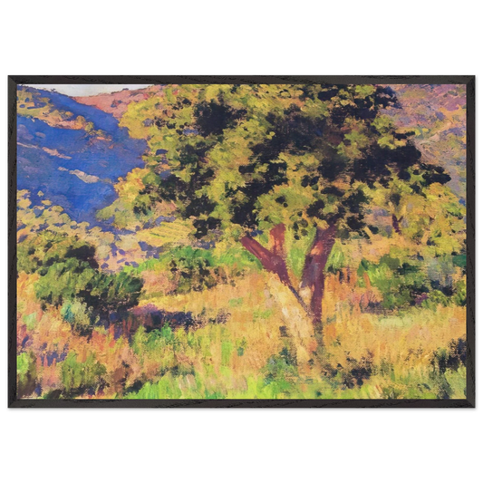 FUNDS OF ST CLAIR 1921 - Theo van Rysselberghe 70x100 cm / 28x40 inches Framed Art Print – Black Wooden Frame