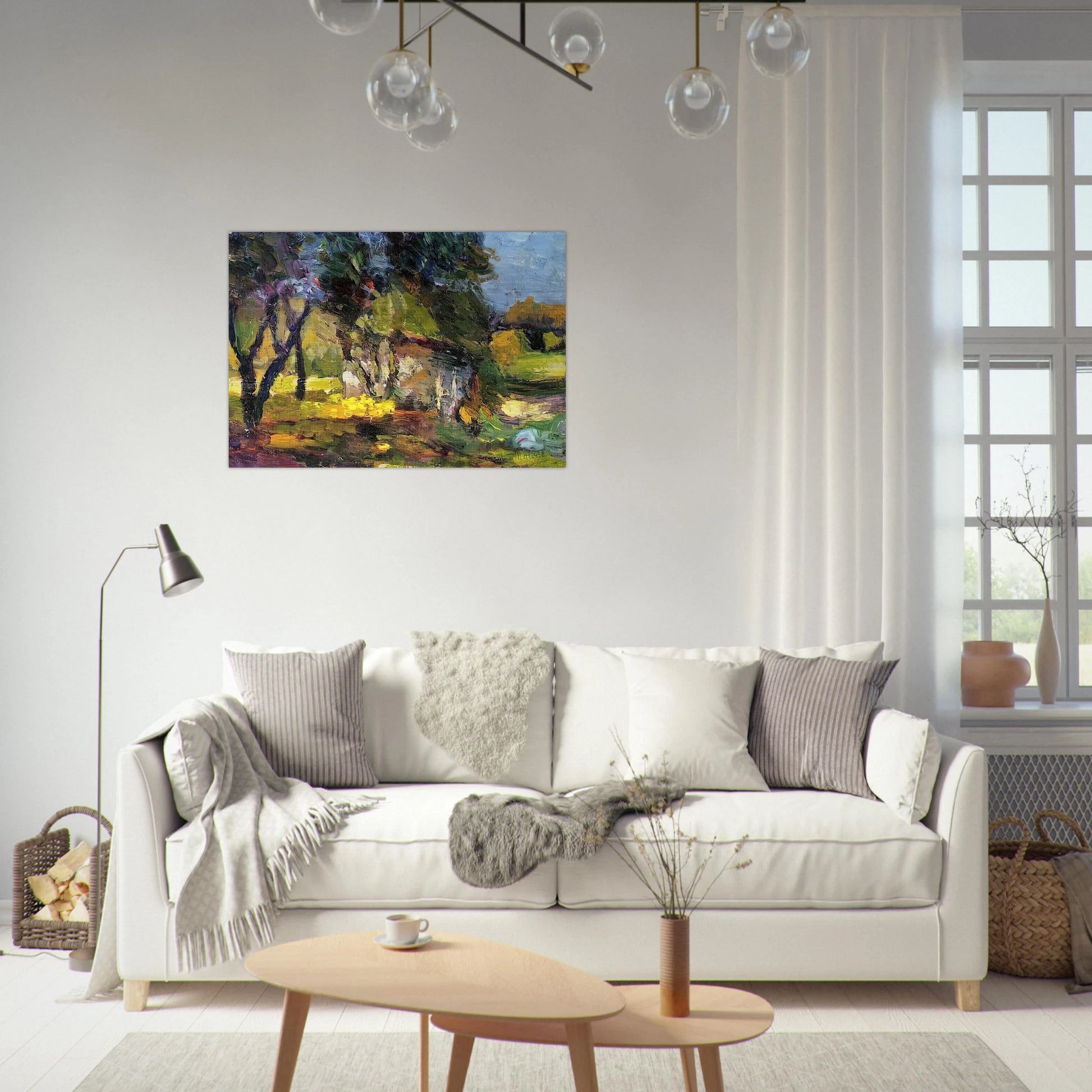 LANDSCAPE CORSICA 1898 - Henri Matisse Brushed Aluminum Print - 70x100 cm / 28x40 inches | Henri Matisse Aluminum Print | Henri Matisse Prints