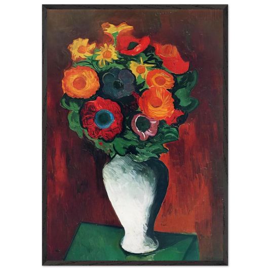 NOT IDENTIFIED 10 N2 - Moise Kisling 70x100 cm / 28x40 inches Framed Art Print – Black Wooden Frame