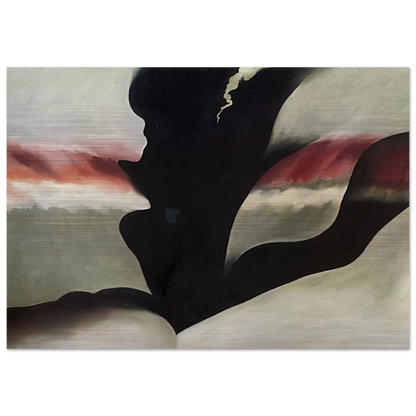 Black Place Green - Georgia O'Keeffe Brushed Aluminum Print - 70x100 cm / 28x40 inches | Georgia O'Keeffe Aluminum Print | Georgia O'Keeffe Prints