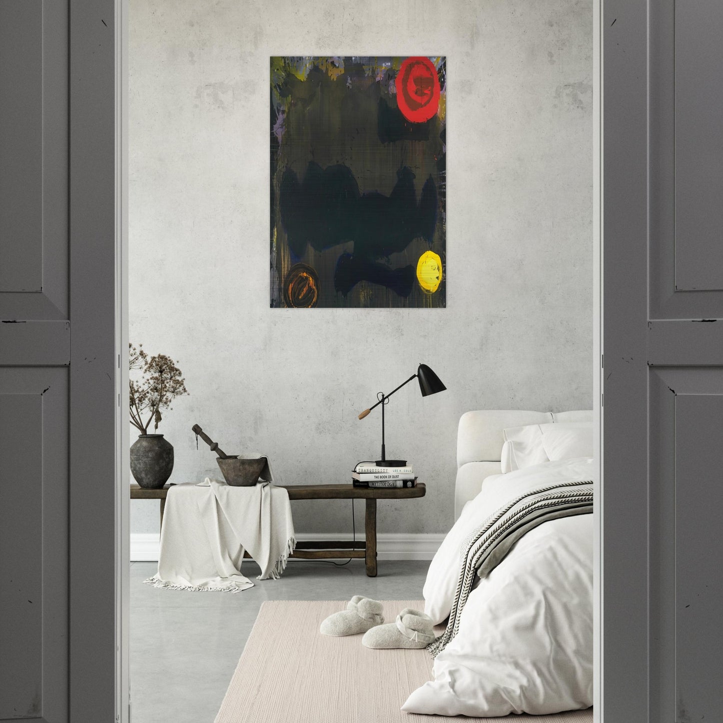 Gadal 10.11.86 - 1986 - John Hoyland Brushed Aluminum Print - 70x100 cm / 28x40 inches | John Hoyland Aluminum Print | John Hoyland Prints