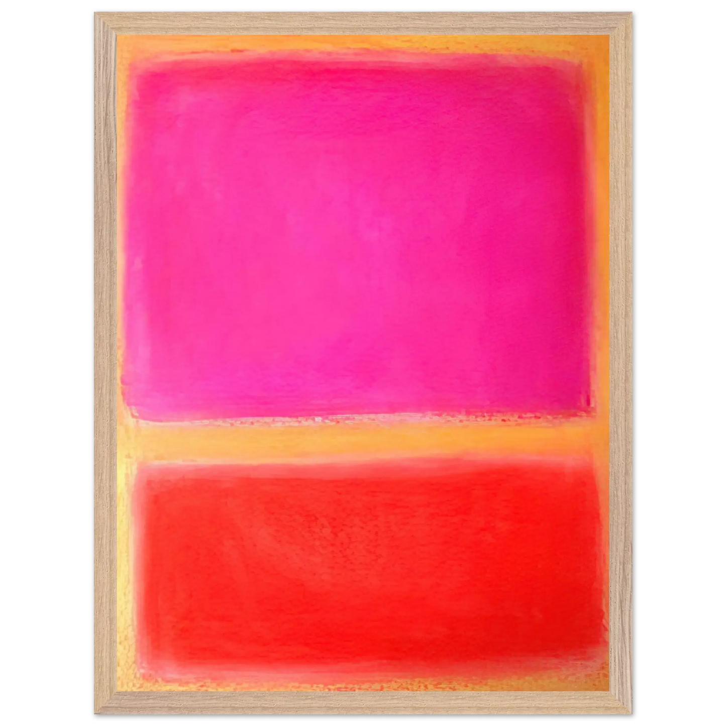 Helen Frankenthaler - Untitled - Color Field Painting Wall art - 30x45 cm / 12x18 inches - Premium Wooden Framed Poster With Fine Art Paper - Black frame
