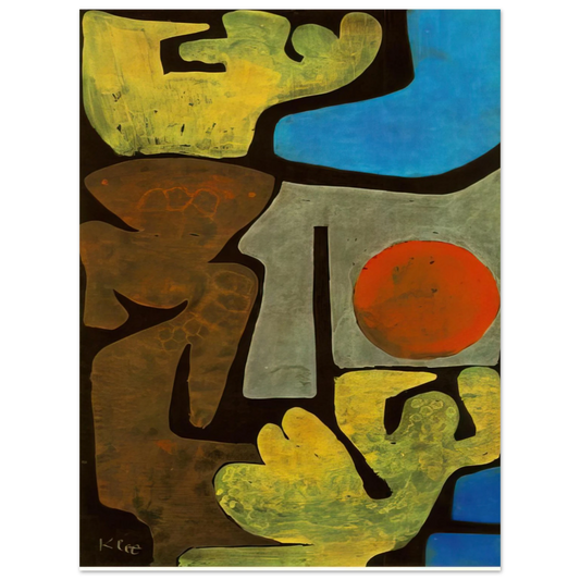 Paul Klee - PARK OF IDOLS 1938  75x100 cm / 30x40inches Fine Art Poster