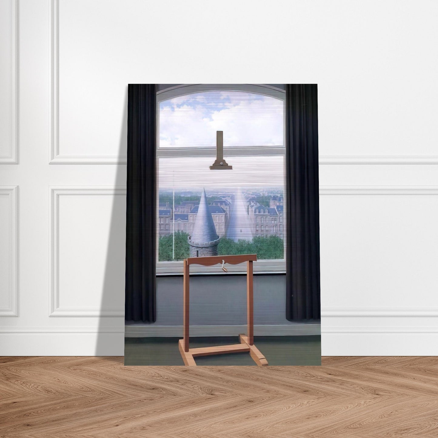 WHERE EUCLIDE WALKED 1955 - Rene Magritte Brushed Aluminum Print - 70x100 cm / 28x40 inches | Rene Magritte Aluminum Print | Rene Magritte Prints