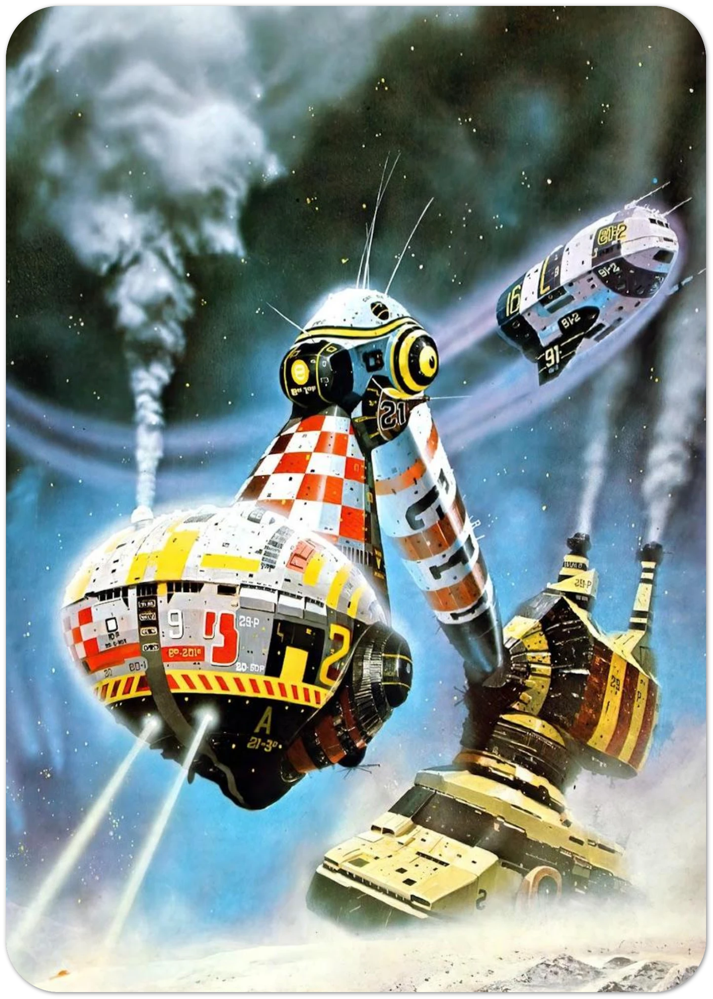 Chris Foss By Chris Foss Pack of 10 Post Cards | Chris Foss Post Cards | A6 (10.5 x 14.8 cm) - 4.1 x 5.8 inches