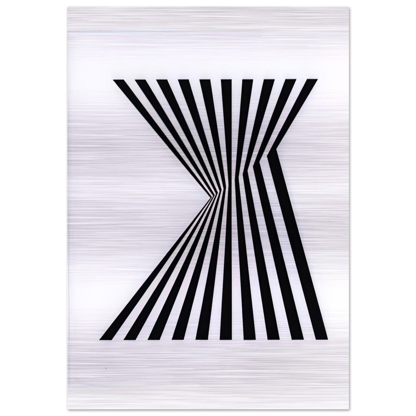 UNTITLED FRAGMENT 1 1965 - Bridget Riley Brushed Aluminum Print - 70x100 cm / 28x40 inches | Bridget Riley Aluminum Print | Bridget Riley Prints