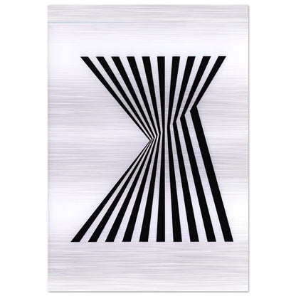 UNTITLED FRAGMENT 1 1965 - Bridget Riley Brushed Aluminum Print - 70x100 cm / 28x40 inches | Bridget Riley Aluminum Print | Bridget Riley Prints
