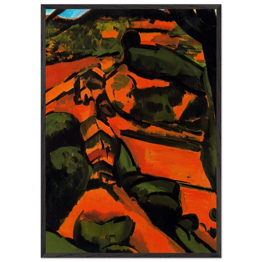 Untitled N18 - Andre Derain 70x100 cm / 28x40 inches Framed Art Print – Black Wooden Frame
