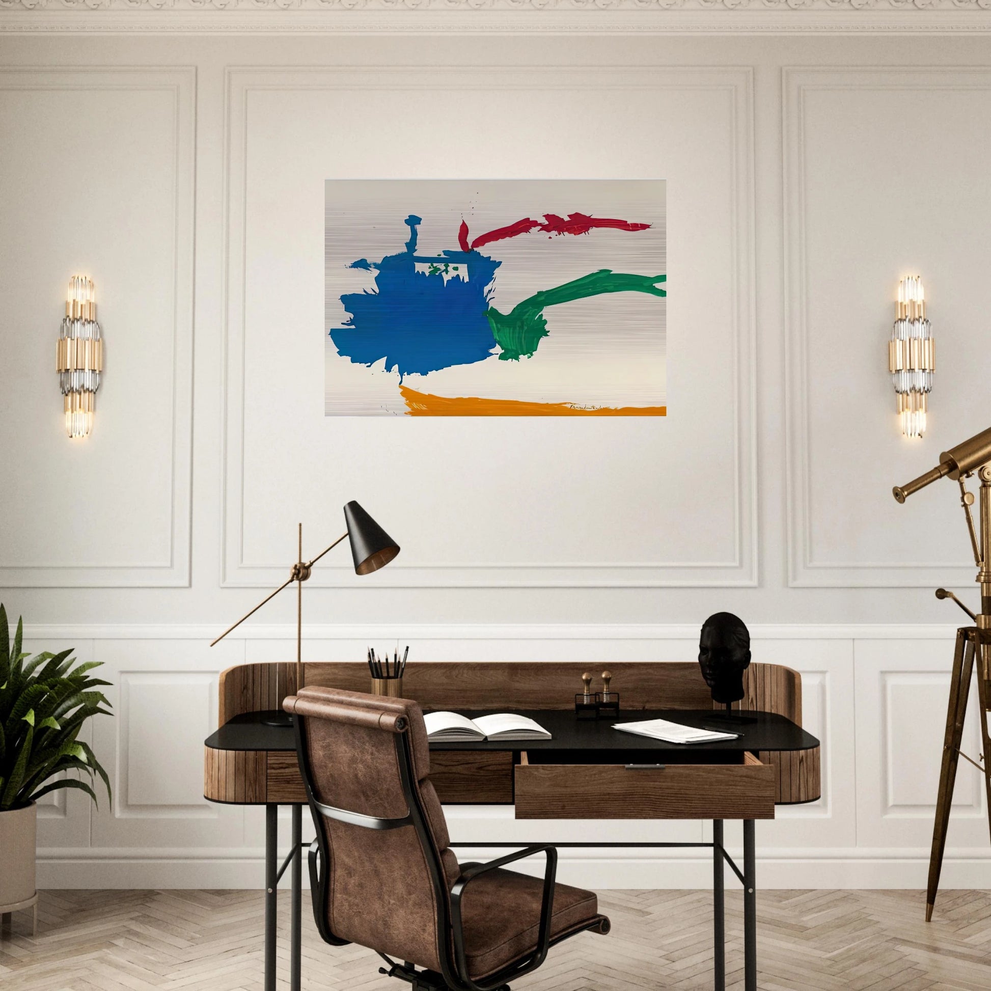 Italian Beach, 1960- - Helen Frankenthaler Brushed Aluminum Print - 70x100 cm / 28x40 inches | Helen Frankenthaler Aluminum Print | Helen Frankenthaler Prints
