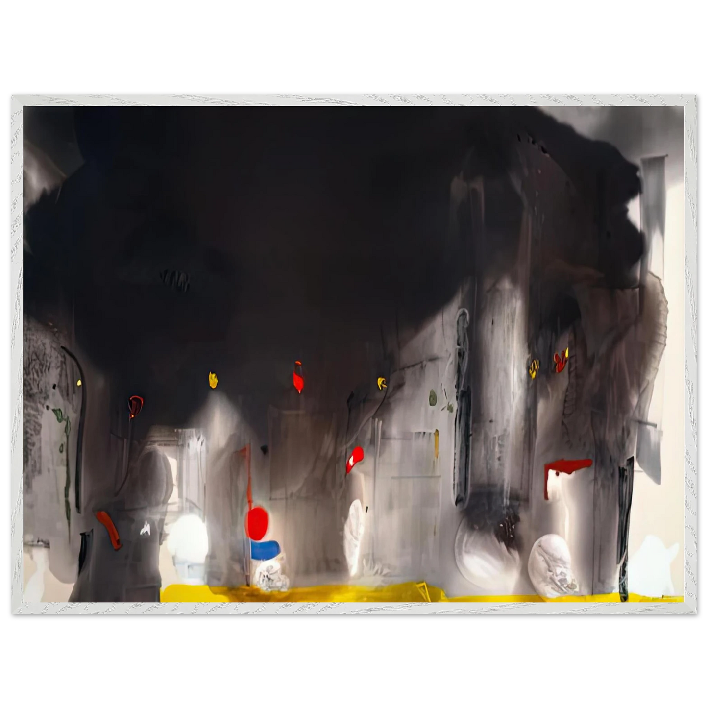 Helen Frankenthaler - Casanova, 1988- Wall Art - 21x29.7 cm / 8x12" - Premium Wooden Framed Poster With Fine Art Paper-canvas - Wood frame