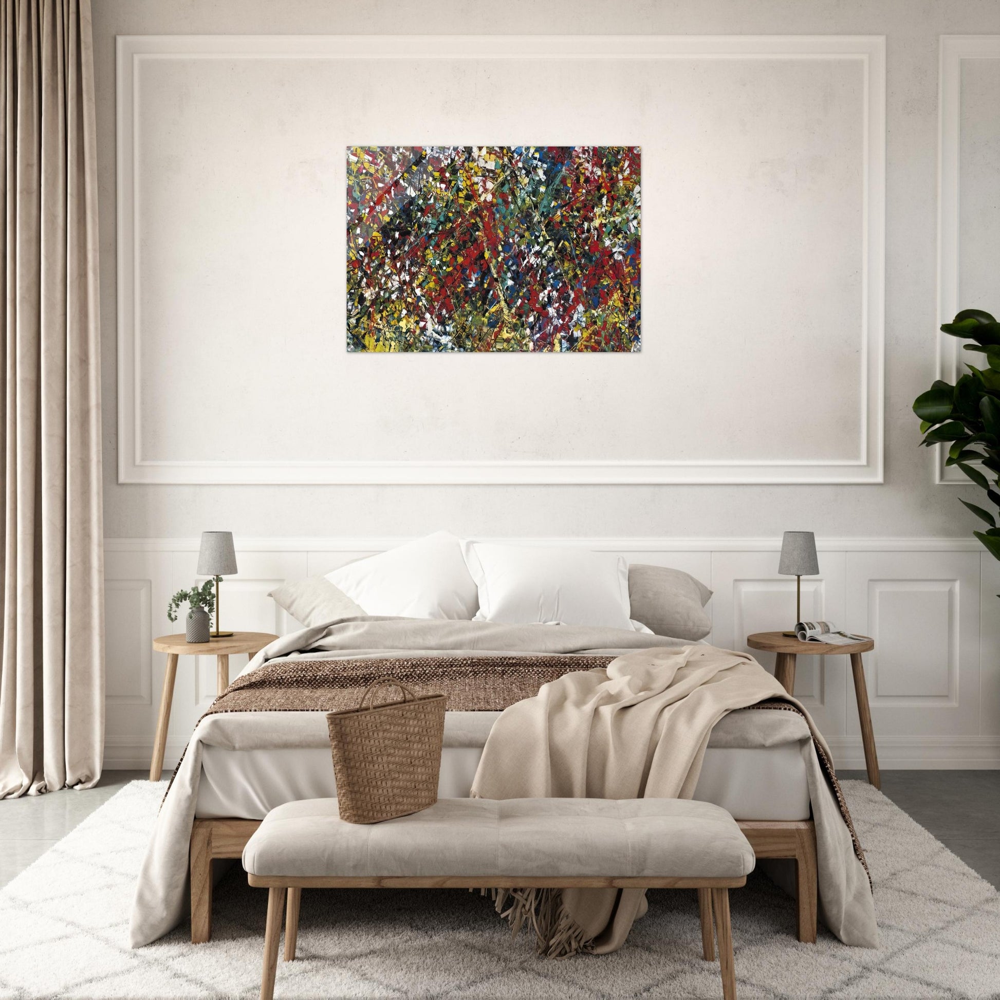 Composition - Jean-Paul Riopelle Acrylic Print - 70x100 cm / 28x40″ inches | Jean-Paul Riopelle Wall Art | Jean-Paul Riopelle Prints
