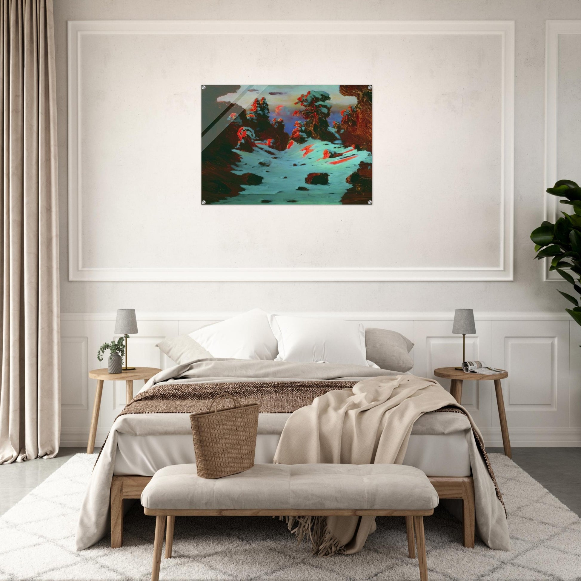 Sunset Effect - Arkhyp Kuindzhi Acrylic Print - 70x100 cm / 28x40″ inches | Arkhyp Kuindzhi Wall Art | Arkhyp Kuindzhi Prints