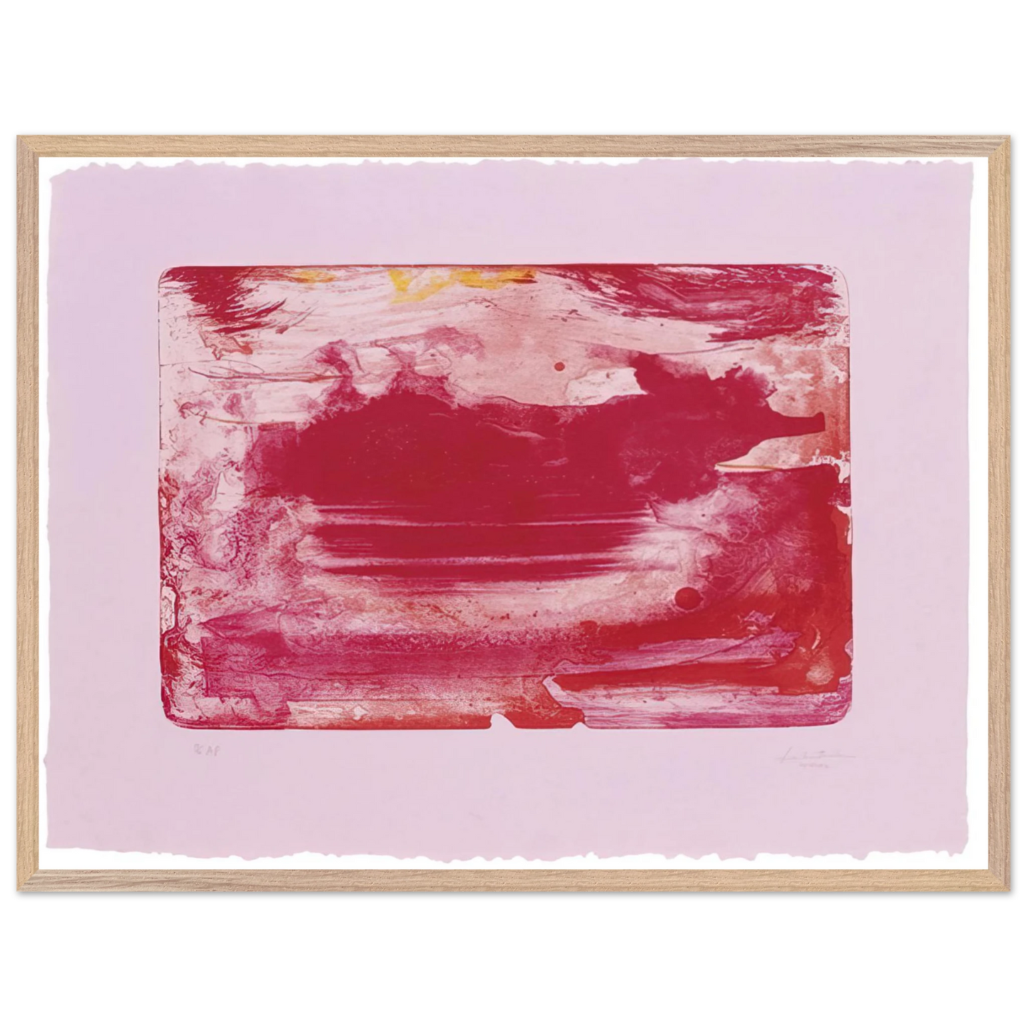 Helen Frankenthaler - The Red Sea - 1982 Wall art - 50x70 cm / 20x28 inches - Fine Art Poster-canvas - -