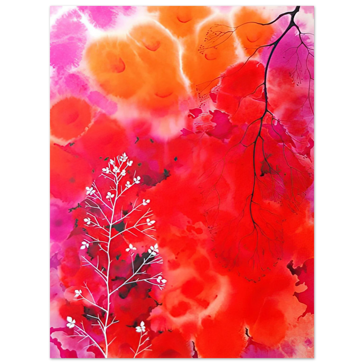 Eyvind Earle - Flower Fantasy  75x100 cm / 30x40inches Fine Art Poster