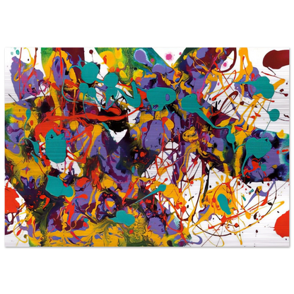 Untitled  SFP94-35  SFF 1711  - Sam Francis Brushed Aluminum Print - 70x100 cm / 28x40 inches | Sam Francis Aluminum Print | Sam Francis Prints