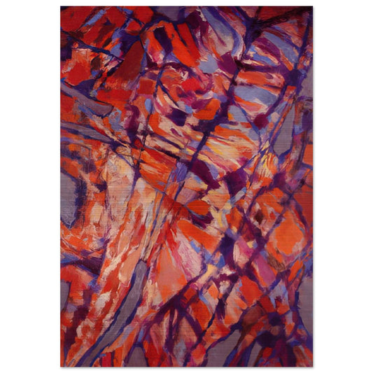 Terre assoiffée I - 1966 - Alfred Manessier Brushed Aluminum Print - 70x100 cm / 28x40 inches | Alfred Manessier Aluminum Print | Alfred Manessier Prints