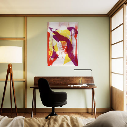 Redfern composition - Paul Jenkins Brushed Aluminum Print - 70x100 cm / 28x40 inches | Paul Jenkins Aluminum Print | Paul Jenkins Prints
