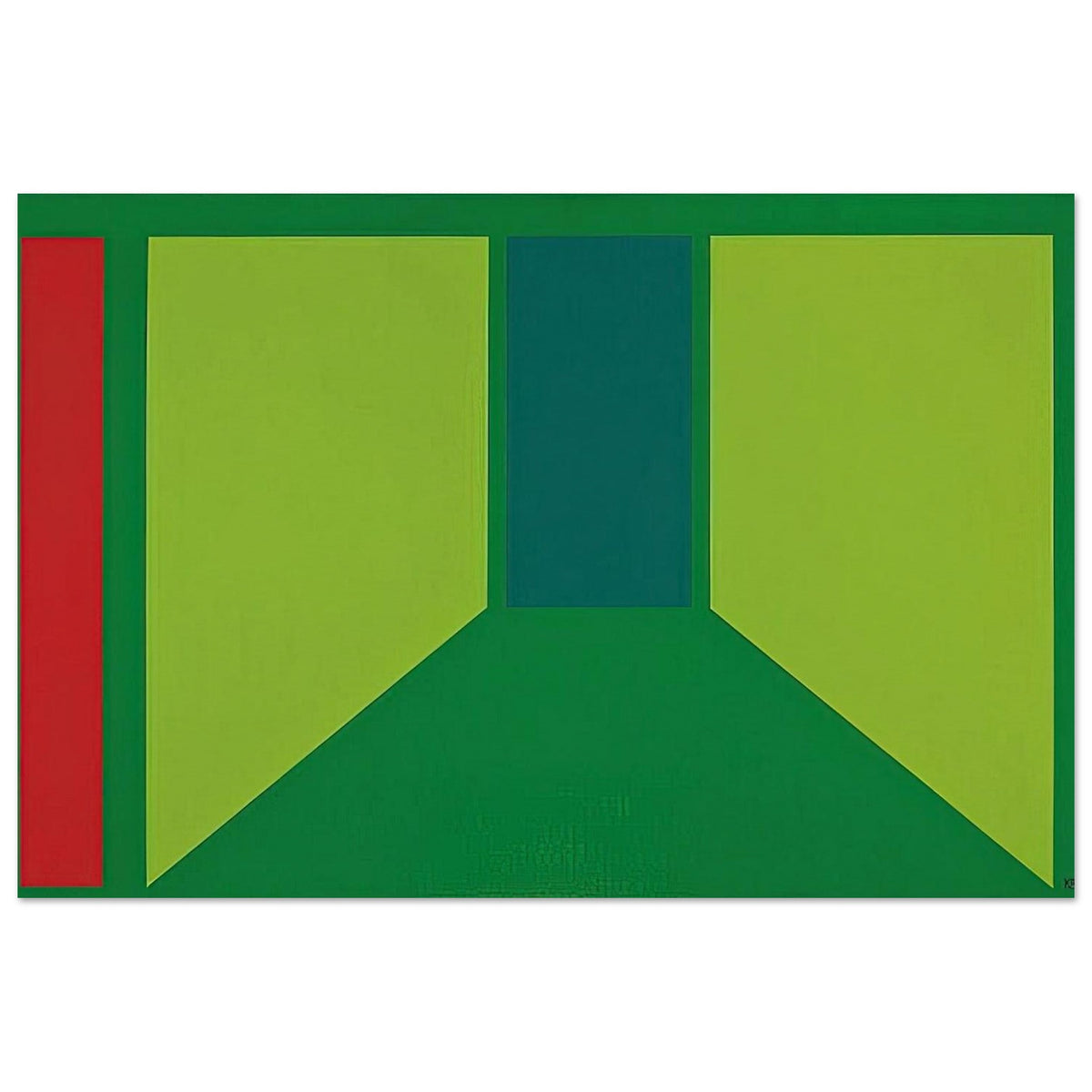 Corridor - 1960 - Karl Benjamin Art Prints - 100x150 cm / 40x60″ inches | Karl Benjamin Poster | Karl Benjamin Prints