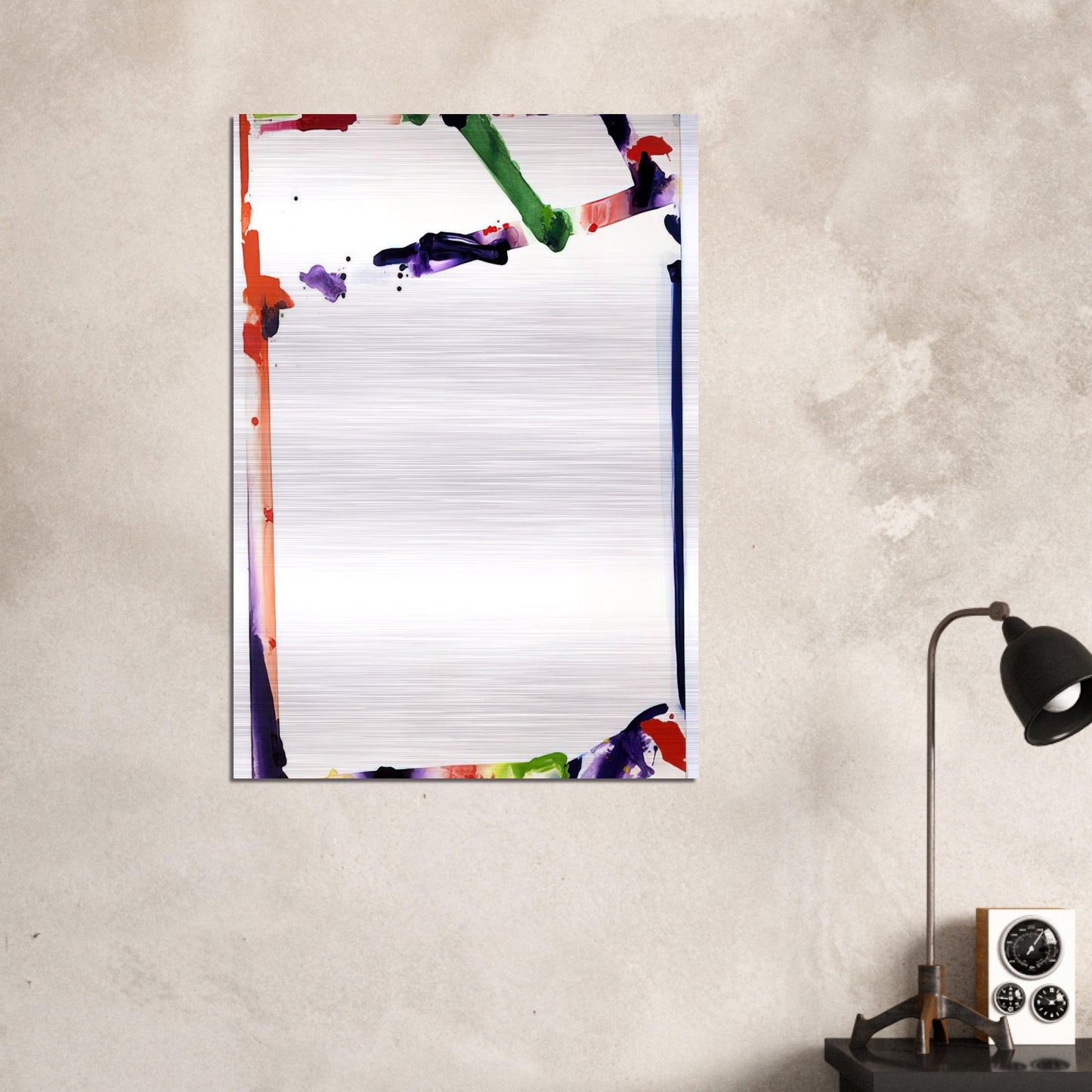 Untitled  SF71-045  - Sam Francis Brushed Aluminum Print - 70x100 cm / 28x40 inches | Sam Francis Aluminum Print | Sam Francis Prints