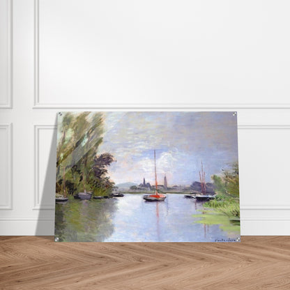 Argenteuil Seen from the Small Arm of the Seine - claude monet Acrylic Print - 70x100 cm / 28x40″ inches