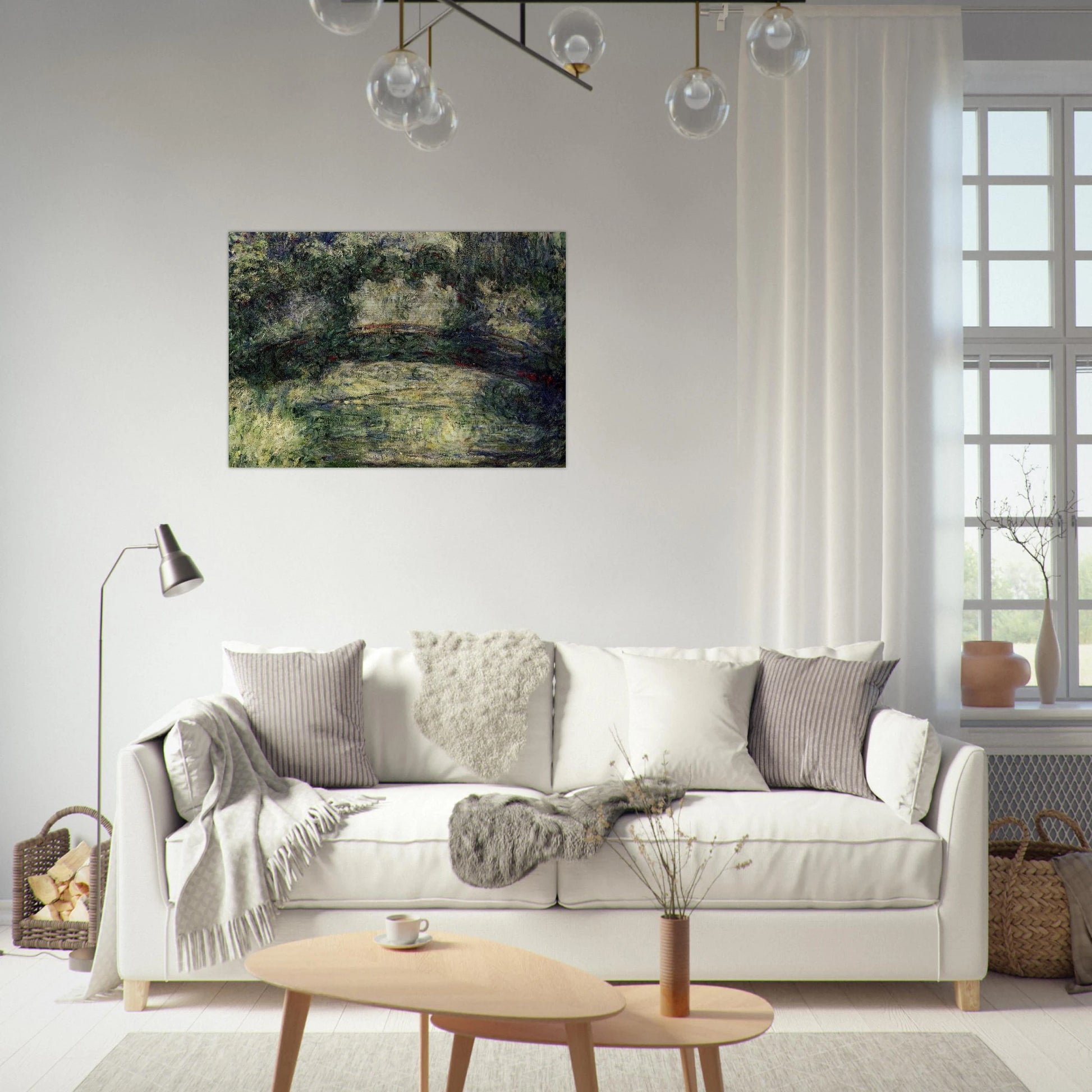 The Japanese Bridge 10 - claude monet Brushed Aluminum Print - 70x100 cm / 28x40 inches | claude monet Aluminum Print | claude monet Prints