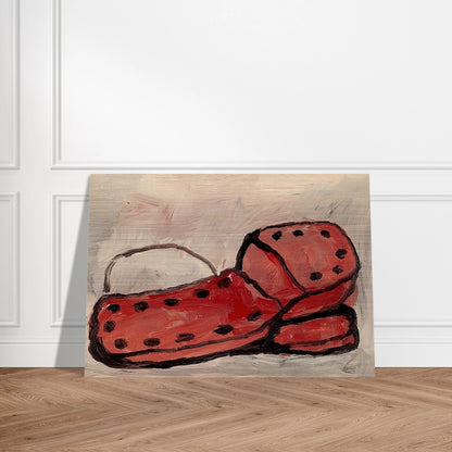 SHOES 1968 - Philip Guston Brushed Aluminum Print - 70x100 cm / 28x40 inches | Philip Guston Aluminum Print | Philip Guston Prints