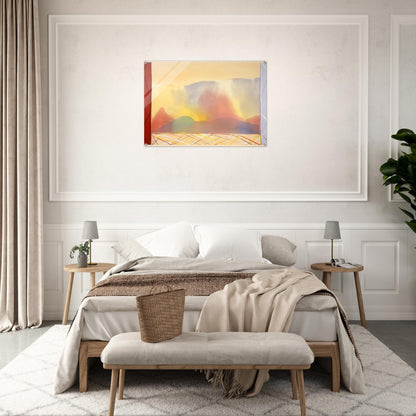 Sun In The East - 1988 - Ronnie Landfield Acrylic Print - 70x100 cm / 28x40″ inches