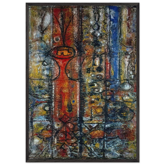 The Magnificent - 1951 - Richard Pousette-Dart 70x100 cm / 28x40 inches Framed Art Print – Black Wooden Frame