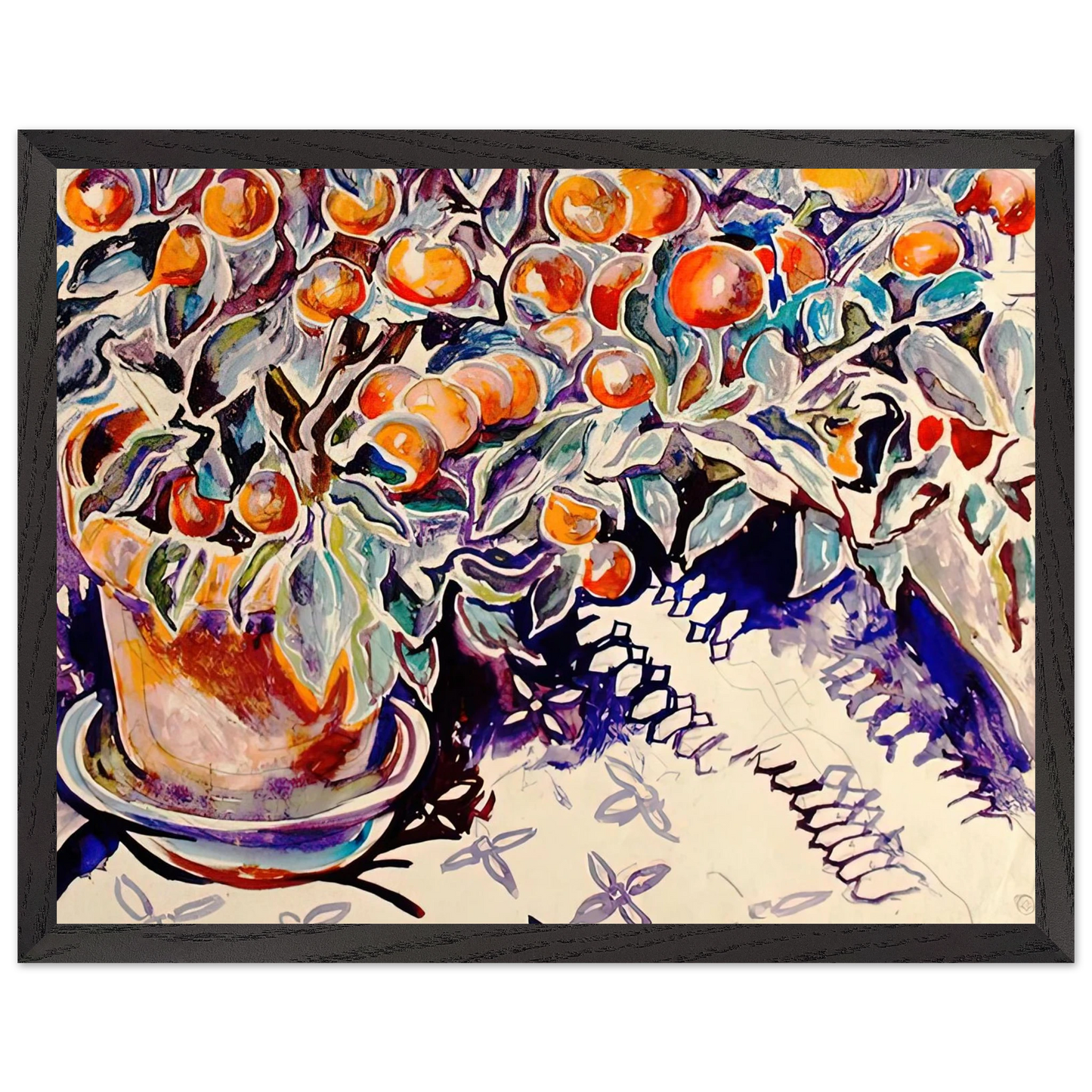 Walter Inglis Anderson - Walter Anderson Wall art - 28x43  cm / XL (11x17 inches) - Premium Wooden Framed Poster With Fine Art Paper-canvas - Black frame