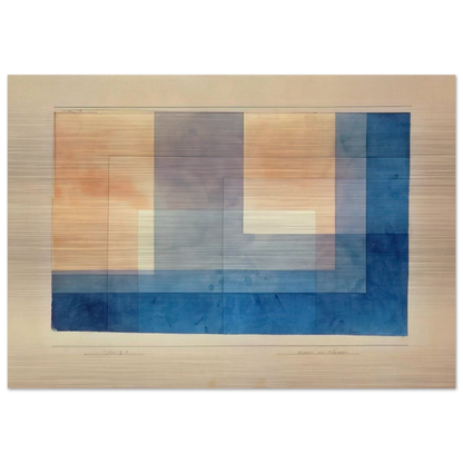 HOUSE ON THE WATER 1930 - Paul Klee Brushed Aluminum Print - 70x100 cm / 28x40 inches | Paul Klee Aluminum Print | Paul Klee Prints