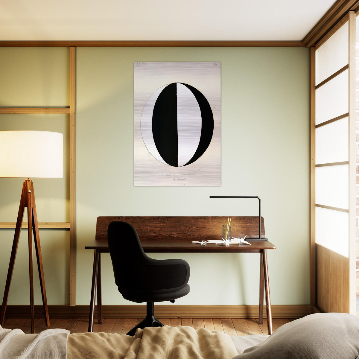 THE MAHATMAS PRESENT STANDING POINT SERIES II NO 2A 1920 - Hilma af Klint Brushed Aluminum Print - 70x100 cm / 28x40 inches | Hilma af Klint Aluminum Print | Hilma af Klint Prints