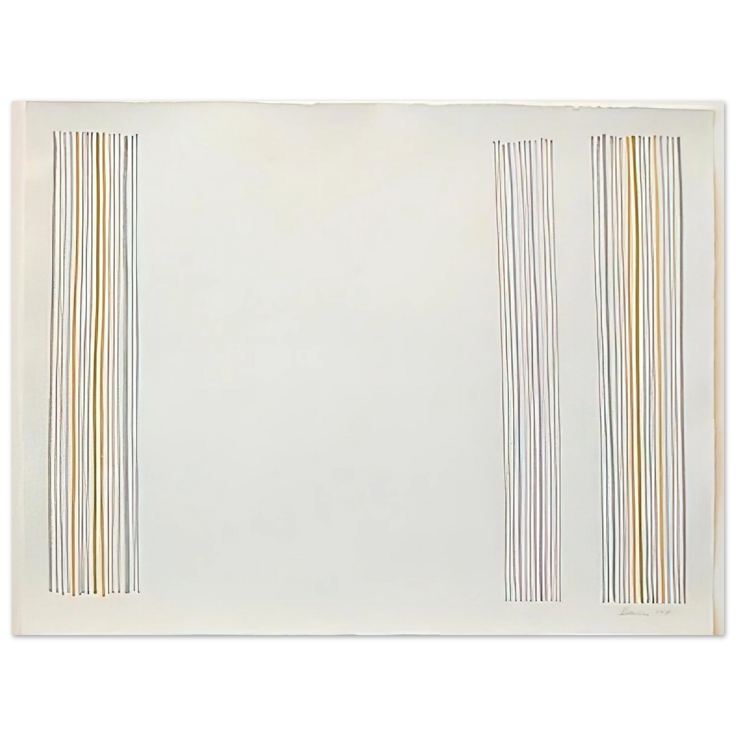 Gene Davis - Untitled - 1981  75x100 cm / 30x40inches Fine Art Poster