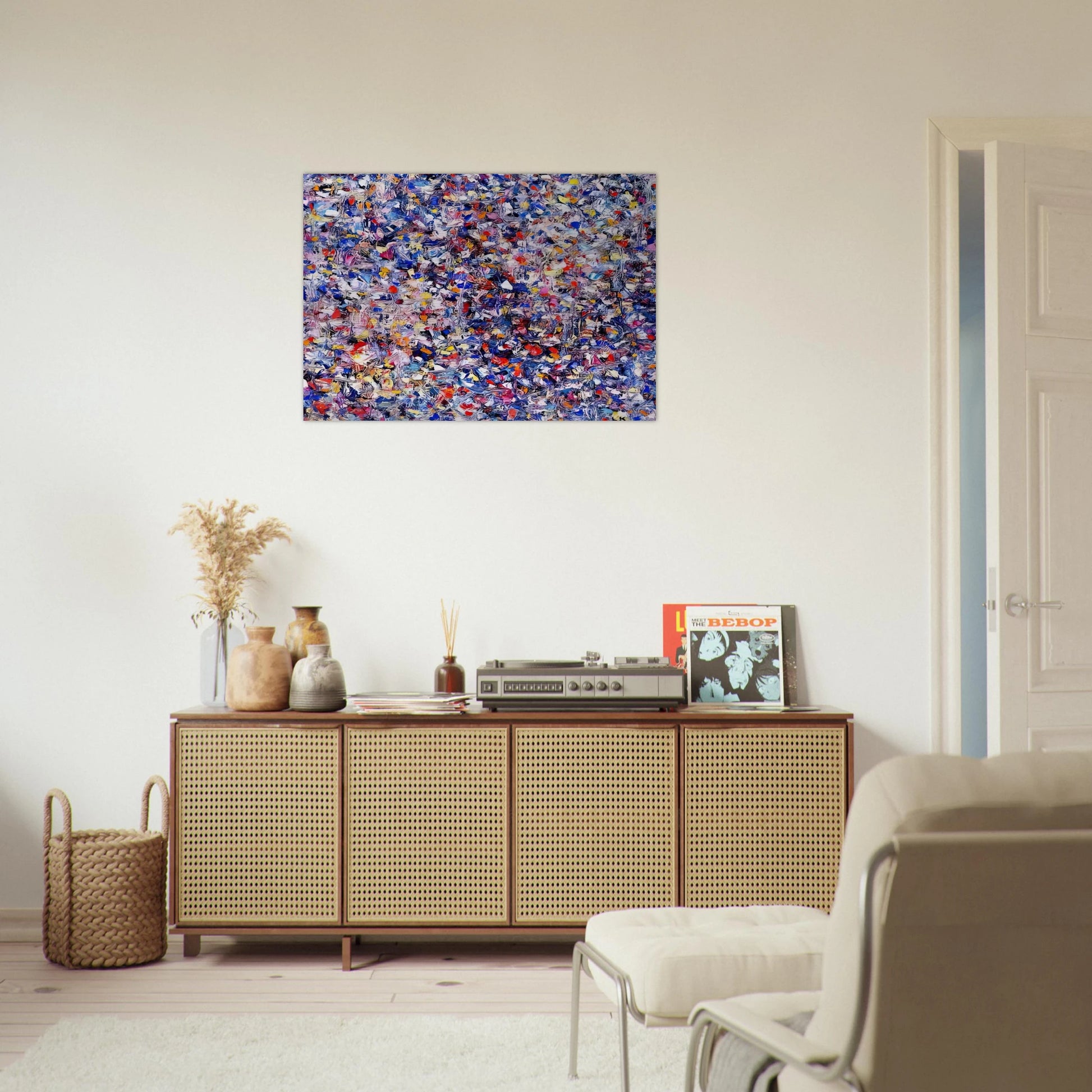 Shellflower - Lee Krasner Brushed Aluminum Print - 70x100 cm / 28x40 inches | Lee Krasner Aluminum Print | Lee Krasner Prints