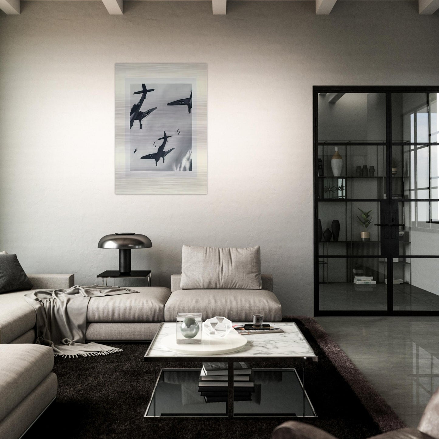 STUKAS 1964 - Gerhard Richter Brushed Aluminum Print - 70x100 cm / 28x40 inches | Gerhard Richter Aluminum Print | Gerhard Richter Prints