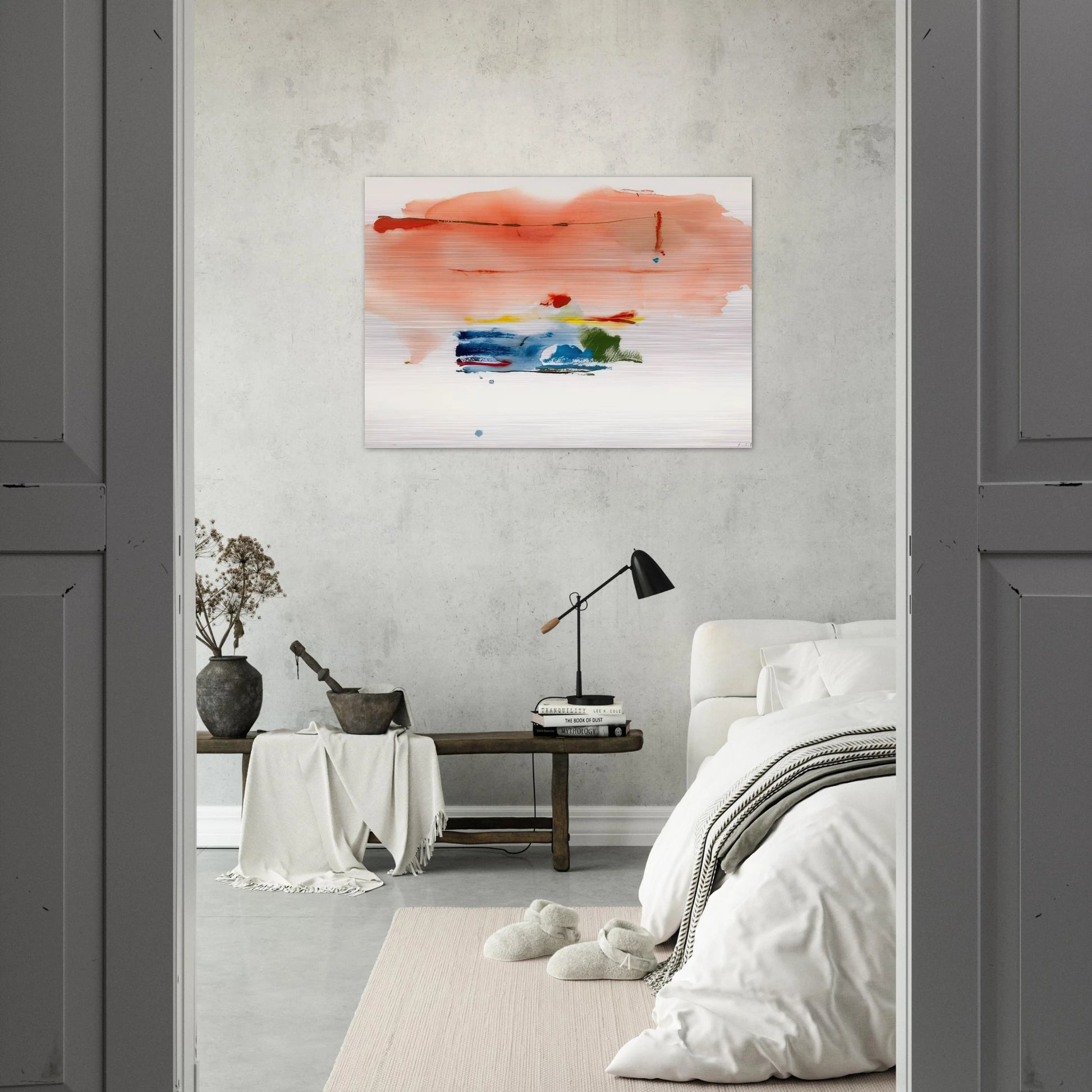 Santa Fe II - 1986 - Helen Frankenthaler Brushed Aluminum Print - 70x100 cm / 28x40 inches | Helen Frankenthaler Aluminum Print | Helen Frankenthaler Prints
