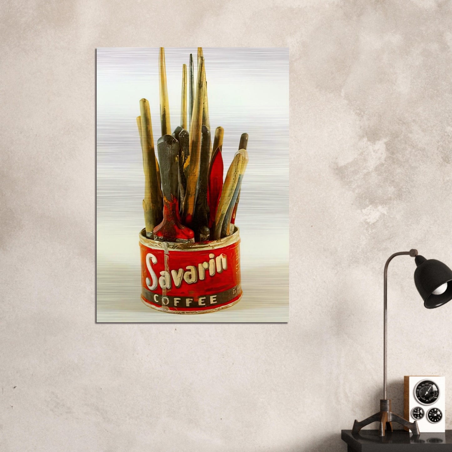 PAINTED BRONZE - Jasper Johns Brushed Aluminum Print - 70x100 cm / 28x40 inches | Jasper Johns Aluminum Print | Jasper Johns Prints