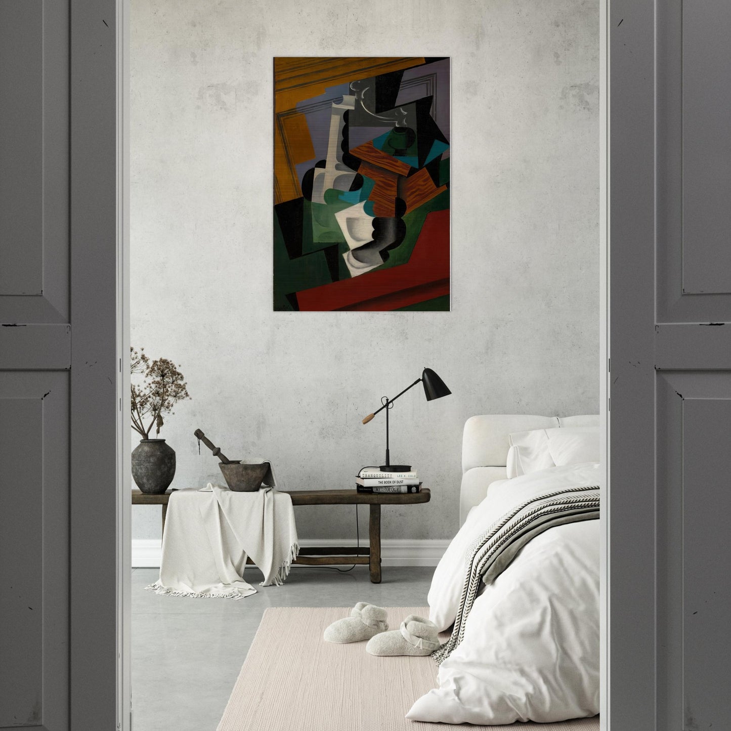 THE COFFEE MILL 1916 - Juan Gris Brushed Aluminum Print - 70x100 cm / 28x40 inches | Juan Gris Aluminum Print | Juan Gris Prints
