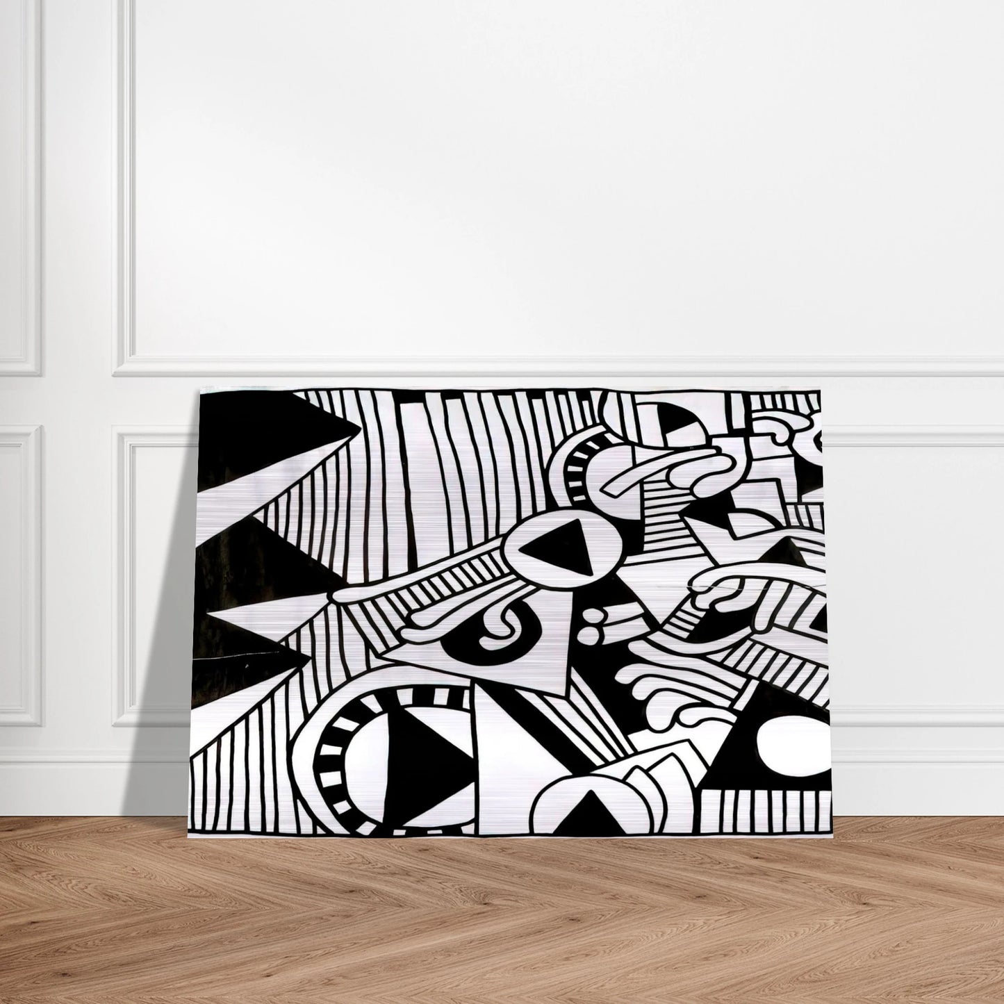 UNTITLED 1978 1 - Keith Haring Brushed Aluminum Print - 70x100 cm / 28x40 inches | Keith Haring Aluminum Print | Keith Haring Prints