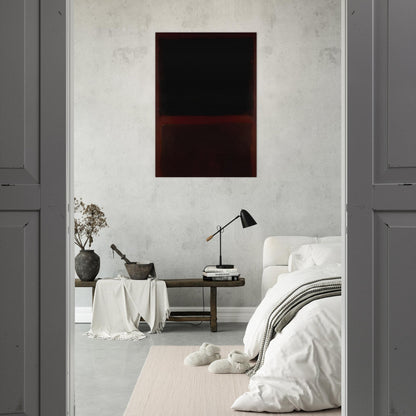 Black on Dark Sienna on Purple - 1960 - Mark Rothko Brushed Aluminum Print - 70x100 cm / 28x40 inches | Mark Rothko Aluminum Print | Mark Rothko Prints