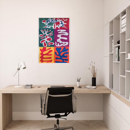 PANEL WITH MASK 1947 - Henri Matisse Brushed Aluminum Print - 70x100 cm / 28x40 inches | Henri Matisse Aluminum Print | Henri Matisse Prints