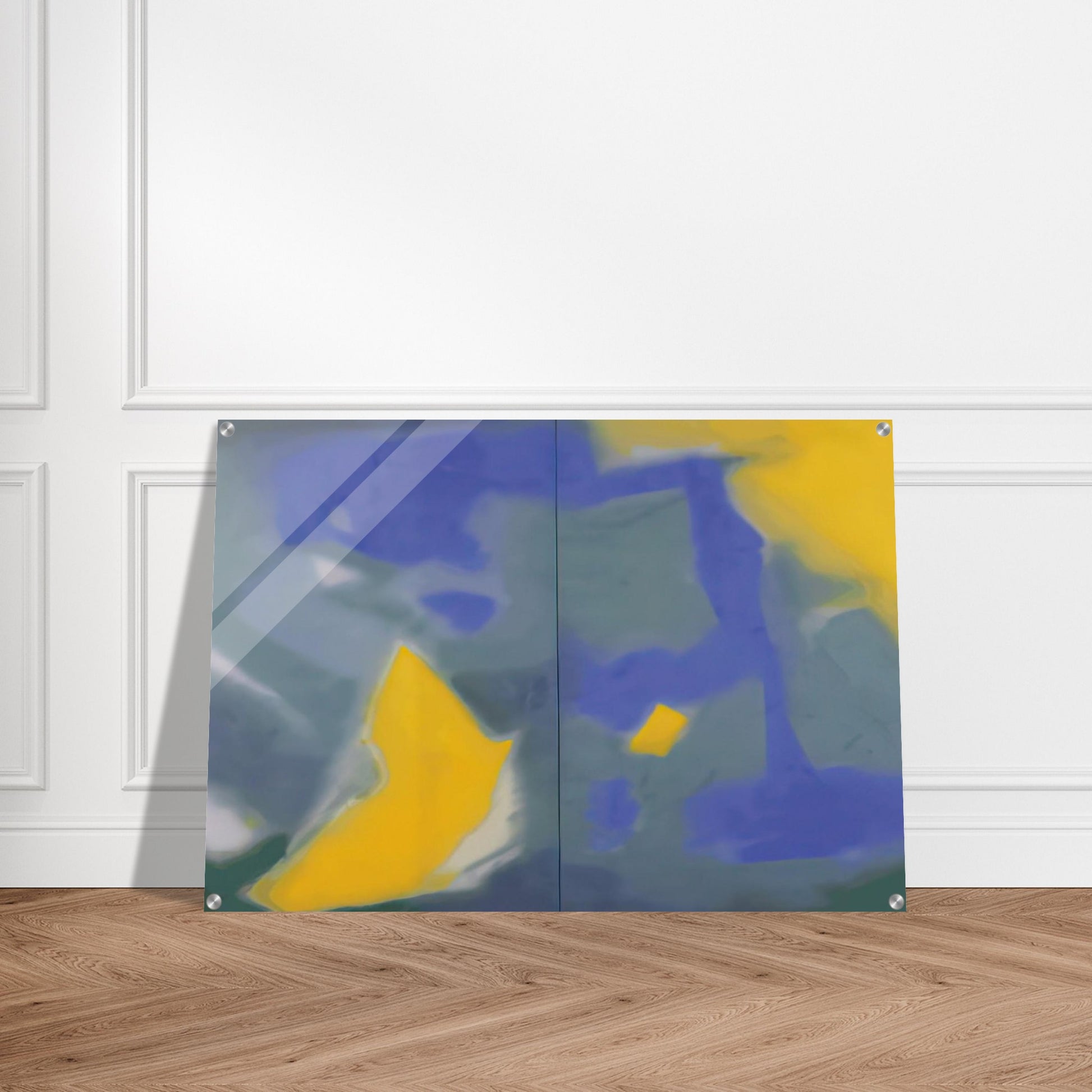 DIPTYCH 1987 - Esteban Vicente Acrylic Print - 70x100 cm / 28x40″ inches | Esteban Vicente Wall Art | Esteban Vicente Prints