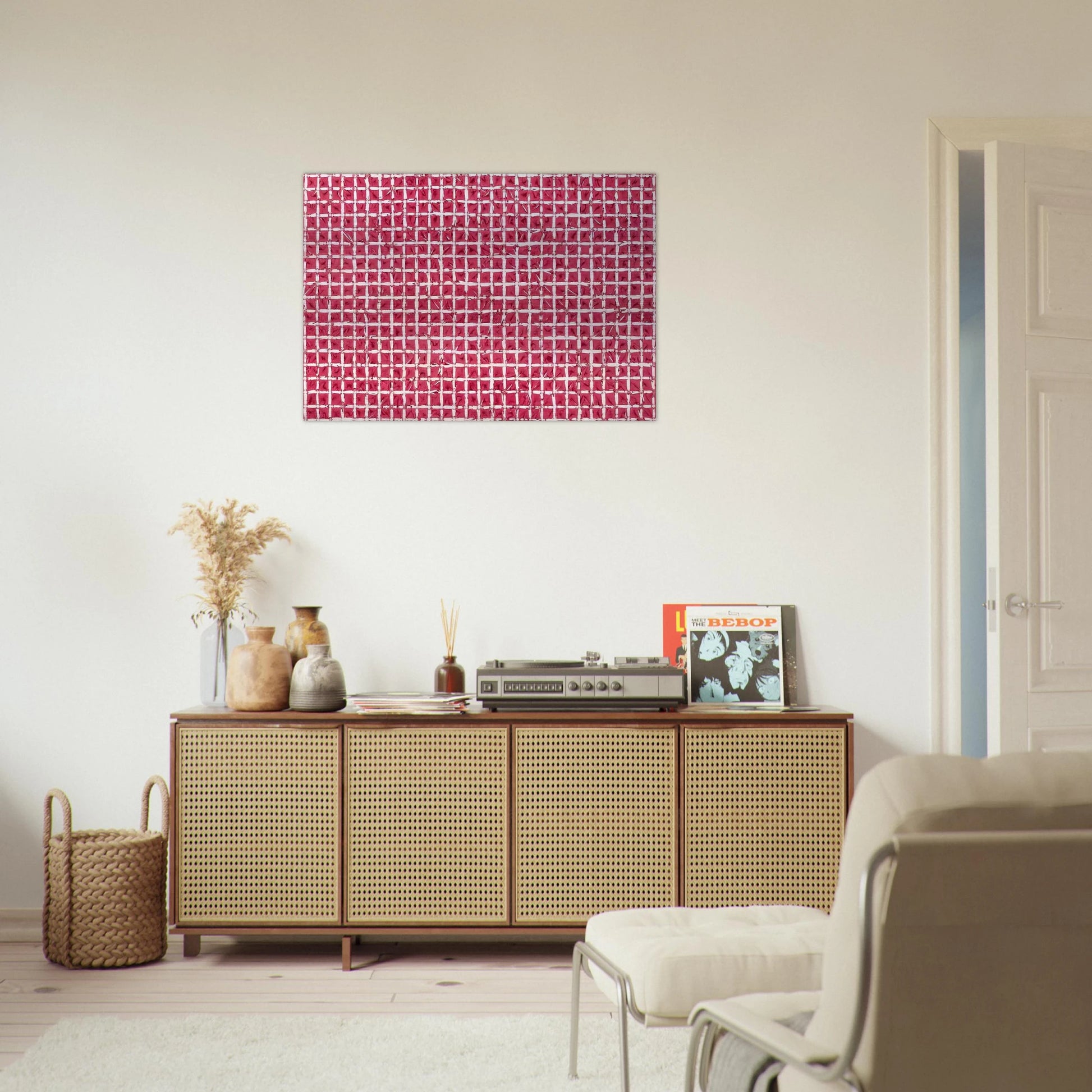 Tabula - 1976 - Simon Hantai Brushed Aluminum Print - 70x100 cm / 28x40 inches | Simon Hantai Aluminum Print | Simon Hantai Prints