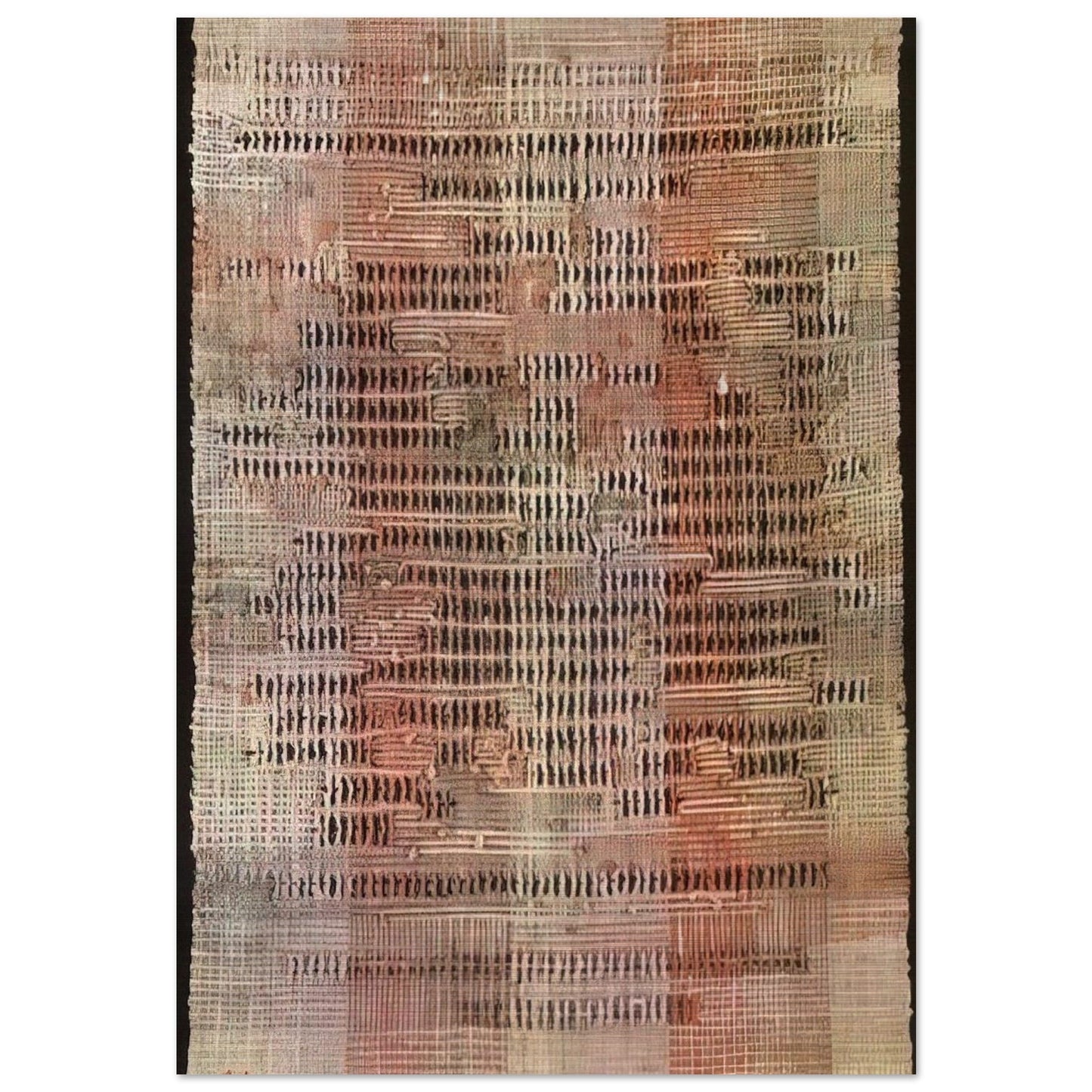 DEVELOPMENT IN ROSE II 1952 - Anni Albers Brushed Aluminum Print - 70x100 cm / 28x40 inches | Anni Albers Aluminum Print | Anni Albers Prints