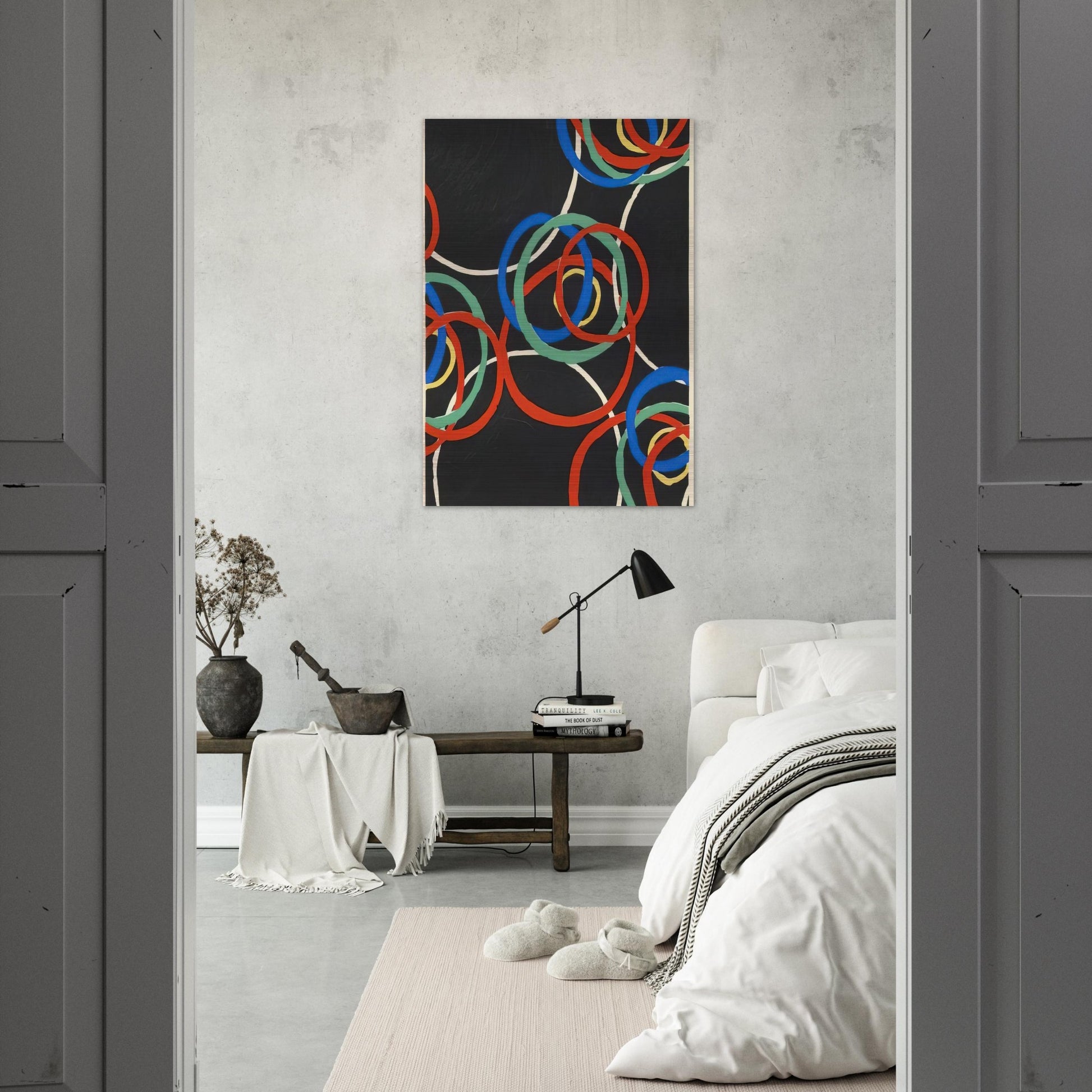 DESIGN - Sonia Delaunay Brushed Aluminum Print - 70x100 cm / 28x40 inches | Sonia Delaunay Aluminum Print | Sonia Delaunay Prints