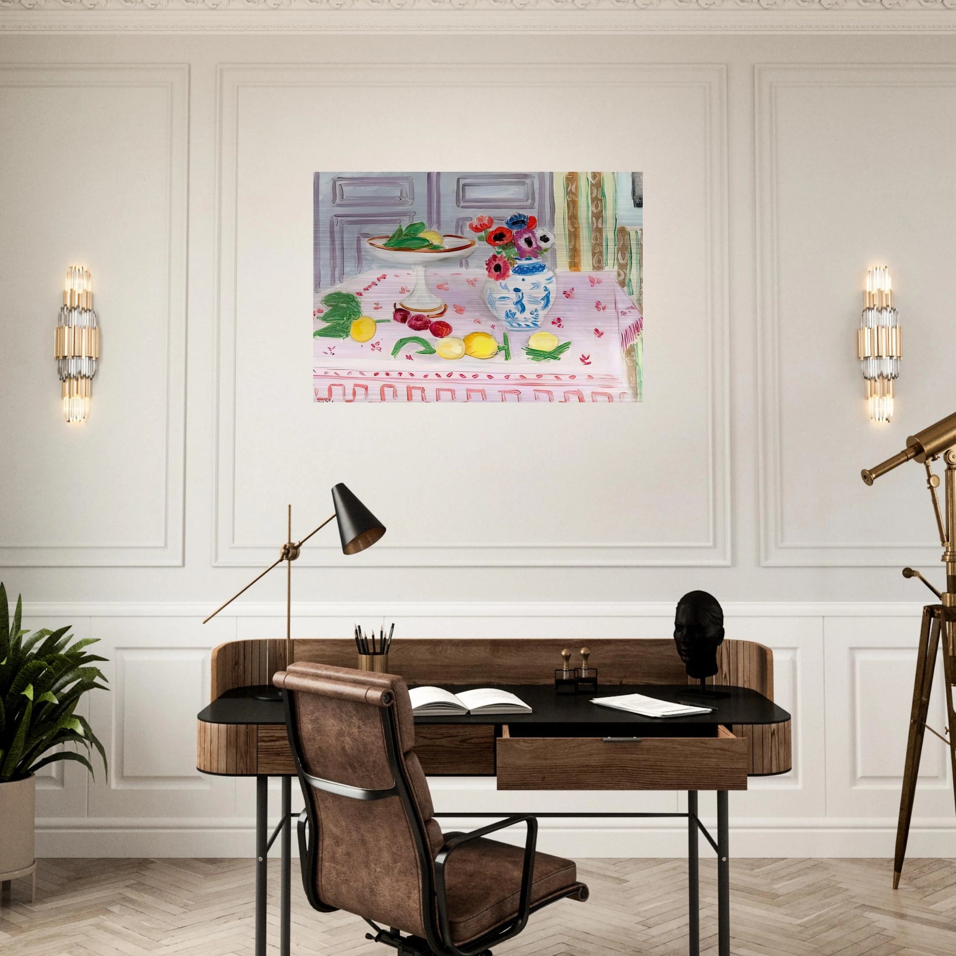 THE PINK TABLECLOTH 1925 - Henri Matisse Brushed Aluminum Print - 70x100 cm / 28x40 inches | Henri Matisse Aluminum Print | Henri Matisse Prints