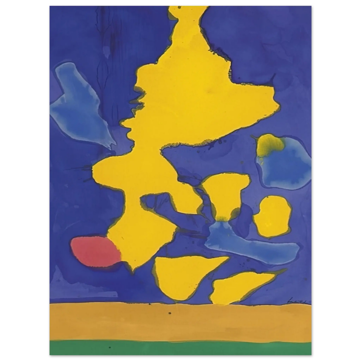 Helen Frankenthaler - Saturn Revisited - 1964 Wall art - 21x29.7 cm / 8x12" - Fine Art Poster - -