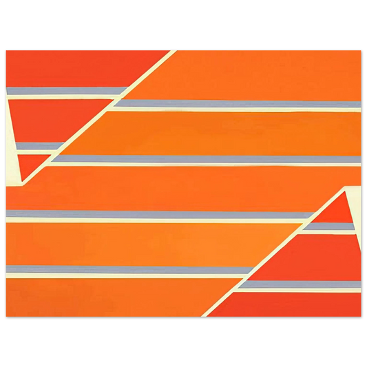 Larry Zox - Orange Time - 1965  75x100 cm / 30x40inches Fine Art Poster