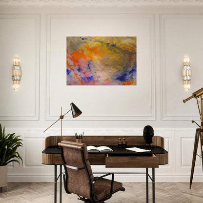A Spring Thaw - Sam Gilliam Brushed Aluminum Print - 70x100 cm / 28x40 inches | Sam Gilliam Aluminum Print | Sam Gilliam Prints